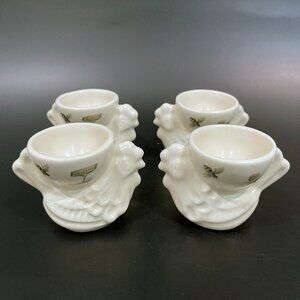 Pfaltzgraff NATUREWOOD Chicken Egg Cups Set Of 4 Country Chic Kitchen Bee